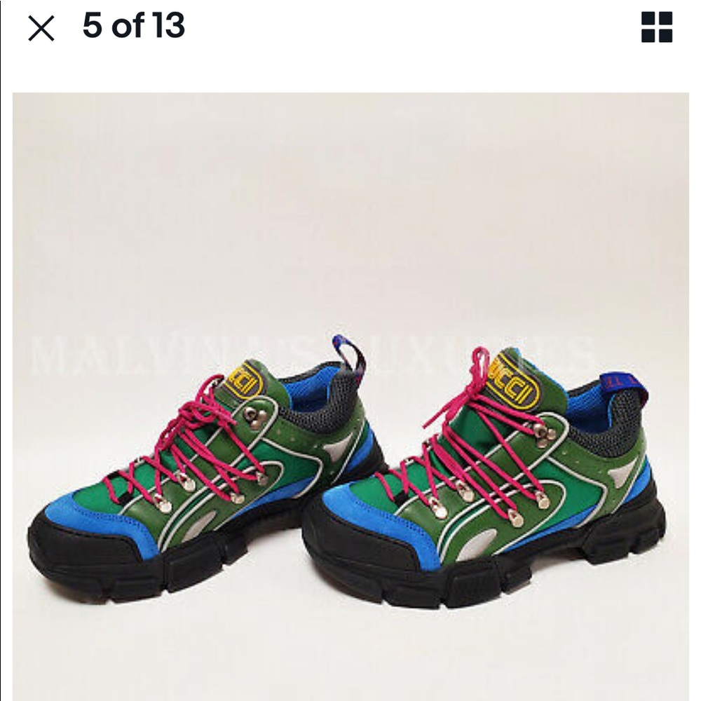 Gucci flashtrek deadstock snikers size 8.1/2  new - Picture 2 of 11